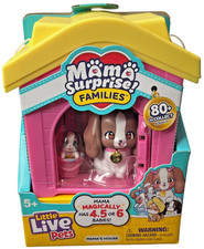 Little Live Pets Mama Surprise Families Spaniel Doghouse Playset Series 1 NEW