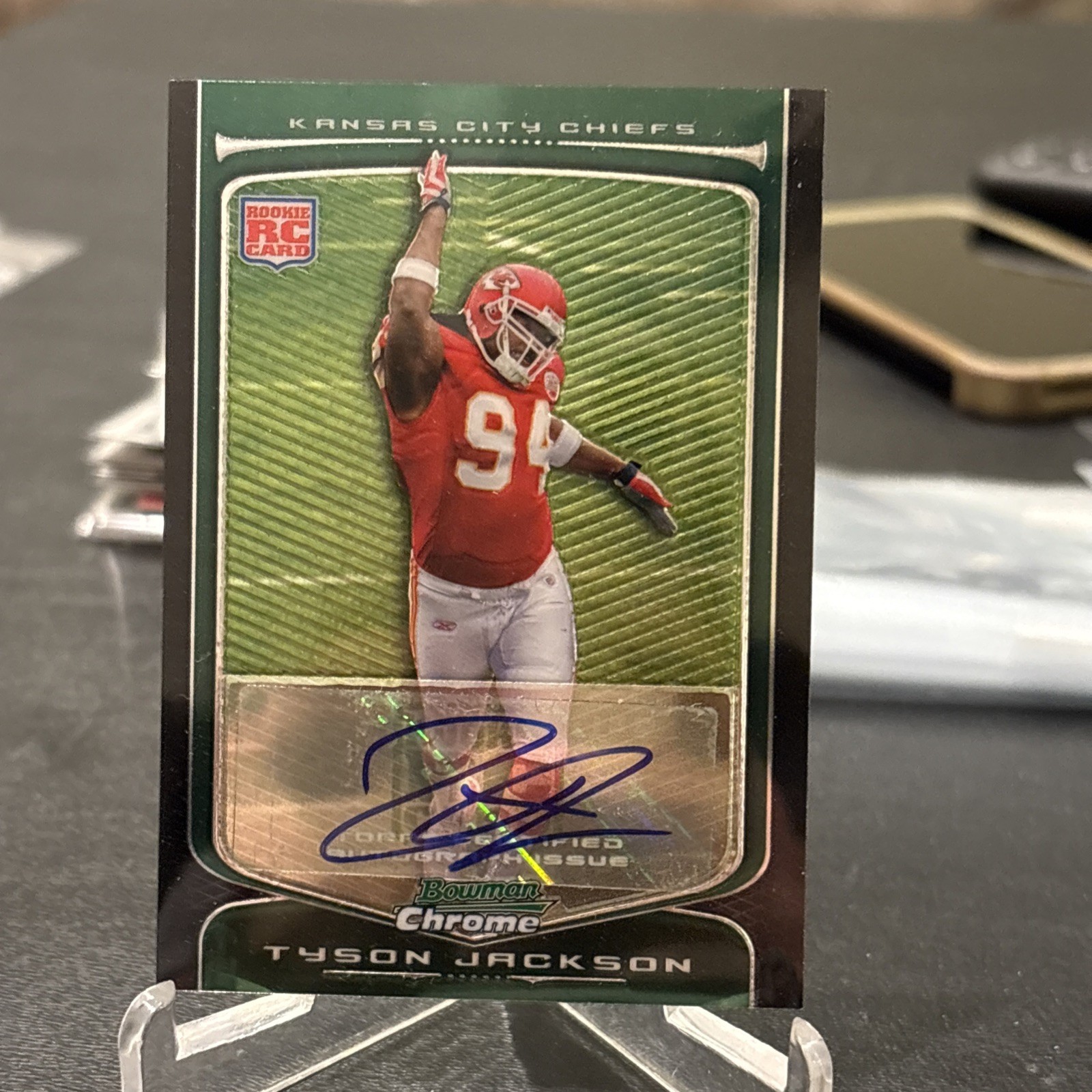 Tyson Jackson Bowman Chrome #142 Autograph