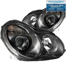 Headlights Set Left Driver Right Pair Fits Mercedes-benz C230 C240 C280 C320 Headlights Set Left Driver Right Pair Fits Mercedes-benz C230 C240 C280 C320