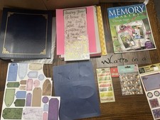 Scrapbook Kit-1 8 .5x11 Scrapbook Binder, White, Colored, And Designer Paper