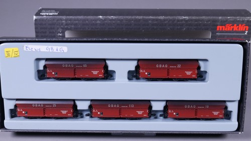 Spur Z Märklin 86305 Selbstentladewagen-Set Kohletransport GBAG in OVP #BK_153 | Zustand: Gebraucht