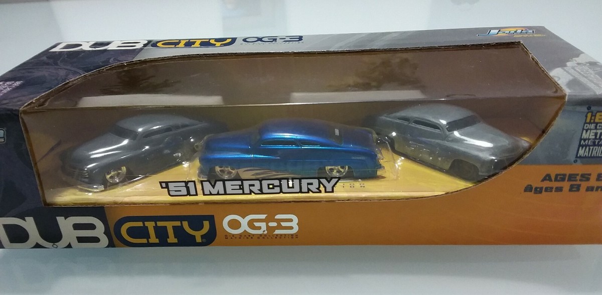 JADA TOYS DUB CITY '51 MERCURY OG-3 3 CARS GIFT SET DIECAST