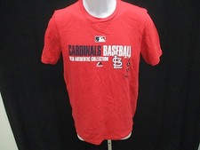 New St. Louis Cardinals Youth Sizes S/L 8 14/16 Red Majestic Shirt MSRP 22