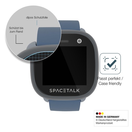 2x Schutzfolie für Spacetalk Adventurer 2 4G - Anti-Shock 9H Folie dipos Glass - Zdjęcie 6 z 7