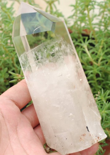 1.36lb Natural White Obelisk Quartz Crystal Stone Wand Point Reiki Healing - Picture 1 of 10