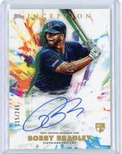 2020 Topps Inception Bobby Bradley Cleveland Indians Rookie Autograph #115/245