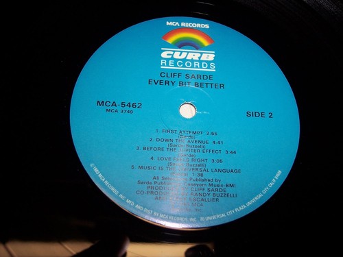 LP--CLIFF SARDE--EVERY BIT BETTER **PROMO** **NM VINYL** #869 - Picture 8 of 8