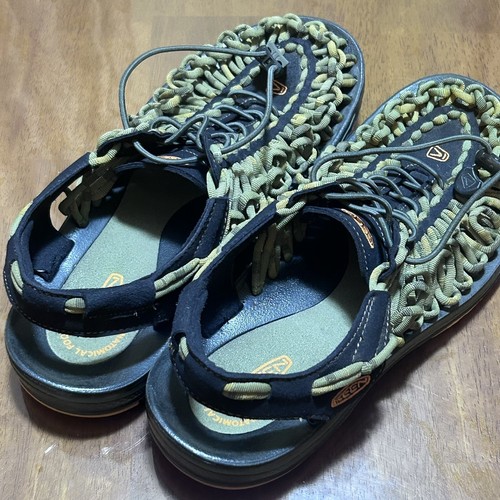 Keen Woven Uneek Bungee Cord Paracord Sandal Green Drawstring Men US 9.5 1014619 - Picture 10 of 11