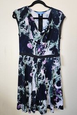 New Simply Vera Vera Wang Women Green Turquoise Casual Dress Size Medium NWT