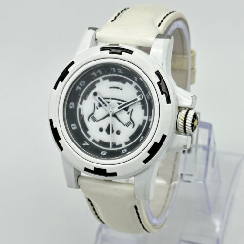Rare Men's 2012 STAR WARS Stormtrooper White All Stainless Steel Watch, STAR141 - Picture 2 of 8