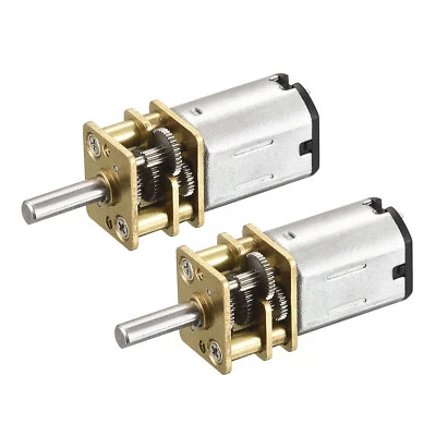 Micro Vitesse Réduction Engrenage Moteur DC 6V 40RPM pour Voiture Paquet de 2 - Photo 1/4