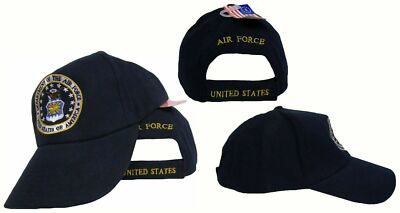 US Department of the Air Force Emblem Crest Coat of Arms Embroidered Hat Cap