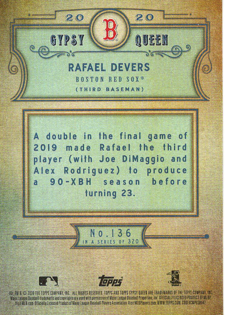 2020 Topps Gypsy Queen Baseball Base Set (YOU PICK) - Picture 74 of 142