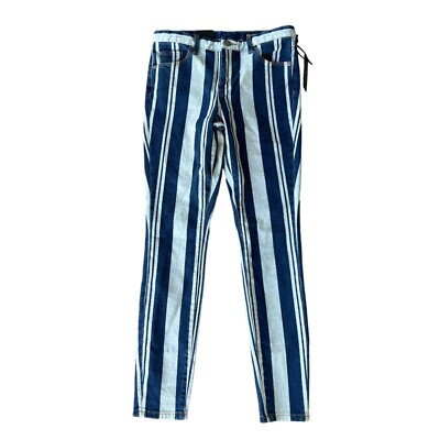 BlankNYC The Bond Striped Denim Mid-Rise Jeans Women's 26