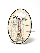Disneyland Paris Pin Eiffel Tower Cheshire Cat Disney Alice In Wonderland New 