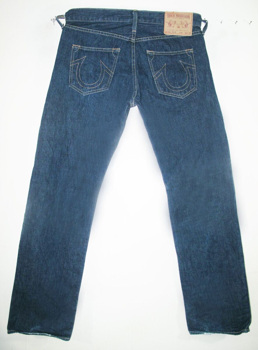 HOT USA Men's TRUE RELIGION @ LUCKY LUKE STRAIGHT DARK Jeans HOT USA Men's TRUE RELIGION @ LUCKY LUKE STRAIGHT DARK Jeans