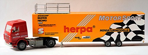 Scania R113 Topline Juko-Sz Herpa Motorsport Transportador de Carrera 1:87 Herpa - Imagen 5 de 5