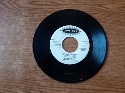 PROMO 1960 VG +RARE Al Alberts Sing, Sing, Sing-A-Long / Alcatraz Jazz  2040 45