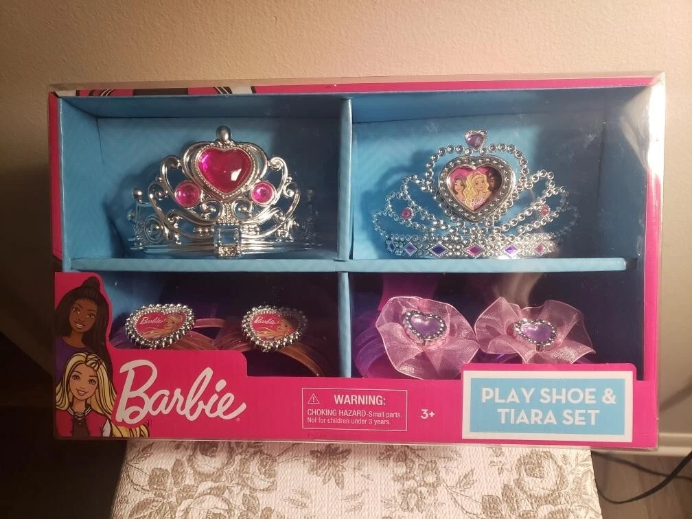 Barbie tiara best sale and shoe set