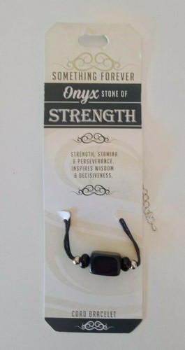 Cord Bracelet Of Onyx (STRENGTH) - Bild 3 von 3