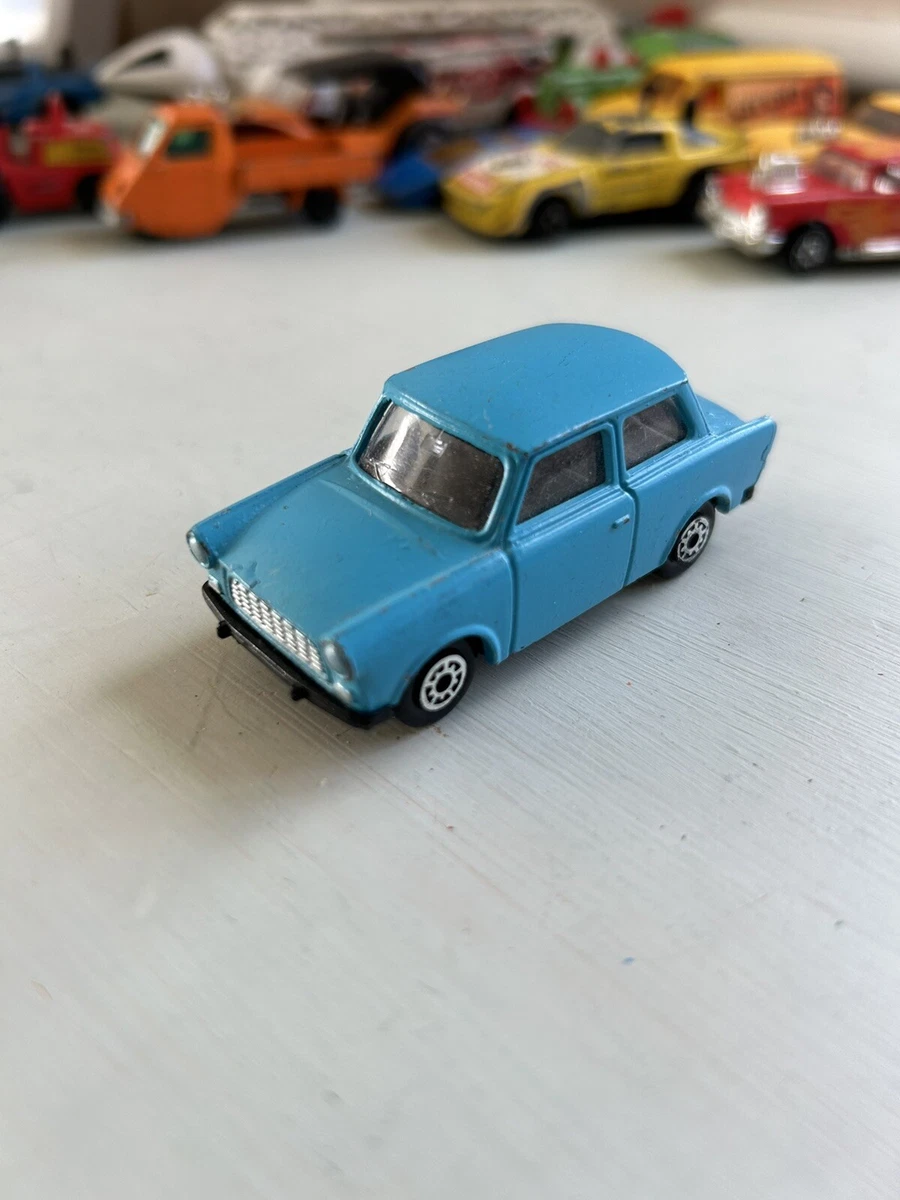 Vintage Rare Couleur MC Toys Bleu Turquoise Trabant 601 voiture moul e sous pres