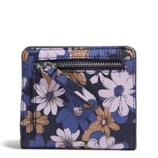 Vera Bradley Essential Small Wallet Trellis Floral Faux Leather