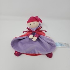 Baby Babi Corolle Pink Purple Doll Security Blanket Soft Toy Lovey 2015