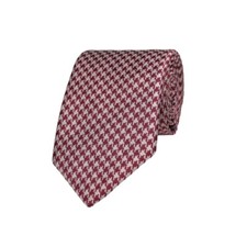 Gitman Woven Silk Houndstooth Neck Tie - Long Length