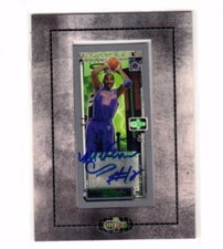 2003 Topps Matrix Mini Framed Autograph Michael Curry Basketball Card