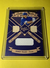 2019 Leather And Lumber Rowdy Tellez Jersey And Bat Relic Toronto Blue Jays
