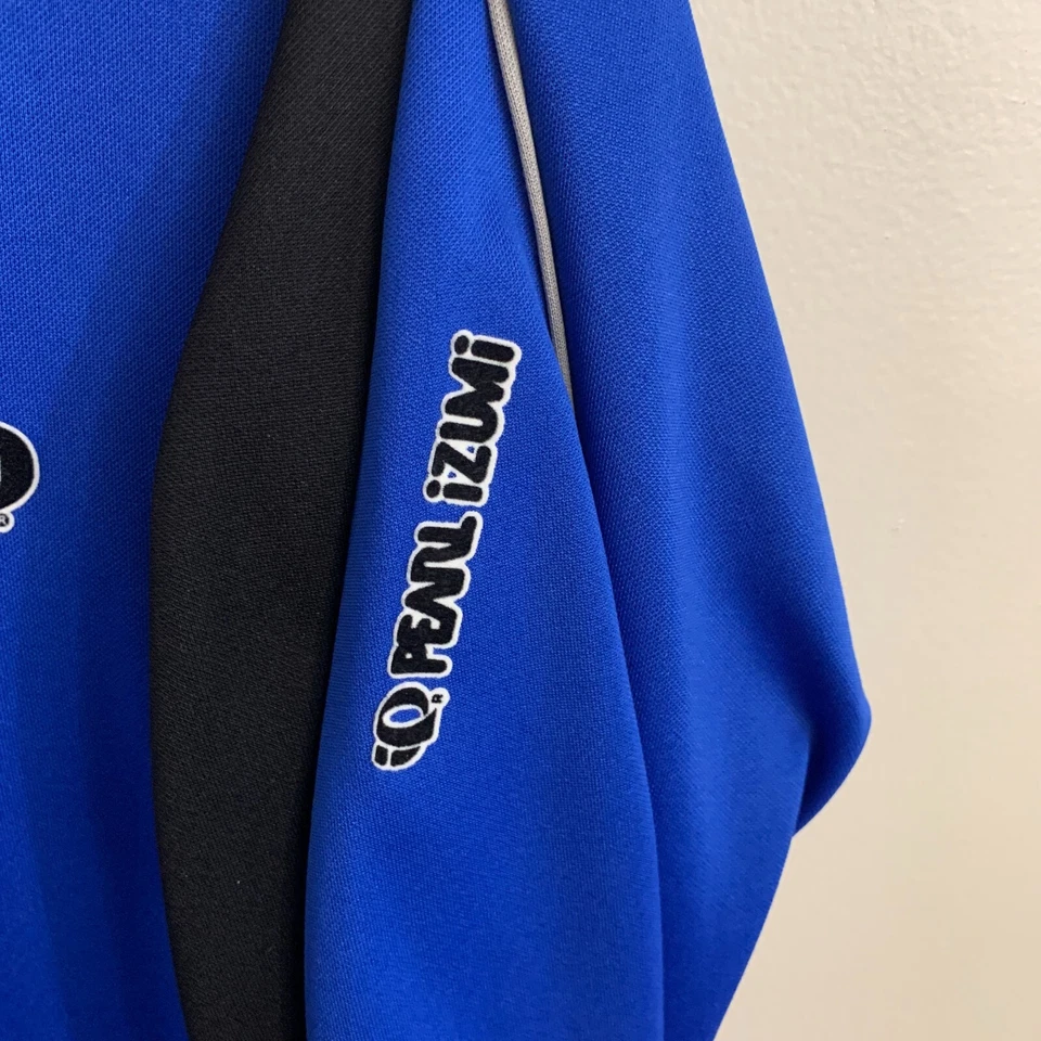 Size Large Pearl Izumi Cycling Jacket Blue/Black 3/4 Zip bottle pockets W1 - Image 4 of 4