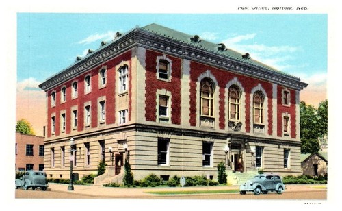 POST OFFICE Norfolk, Nebraska NE - Postcard - 第 1/2 張圖片