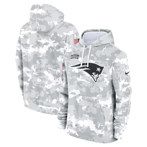 NOWA ANGLIA PATRIOTS NIKE Arctic Camo 2024 Salute to Service Bluza z kapturem MĘSKA XL