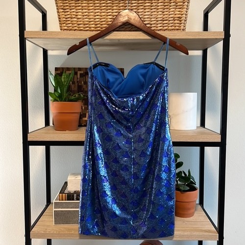 As U Wish Mini Full Mermaid Sequined Mini Dress, S - Picture 5 of 10