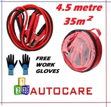 4.5 Metres Heavy Duty 35m2 Car Van Battery Jump Start Leads Long Booster Cables