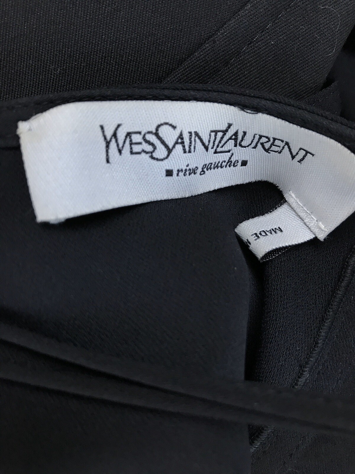 Gonna di seta vintage Saint Laurent taglia Fr38 UK8 10