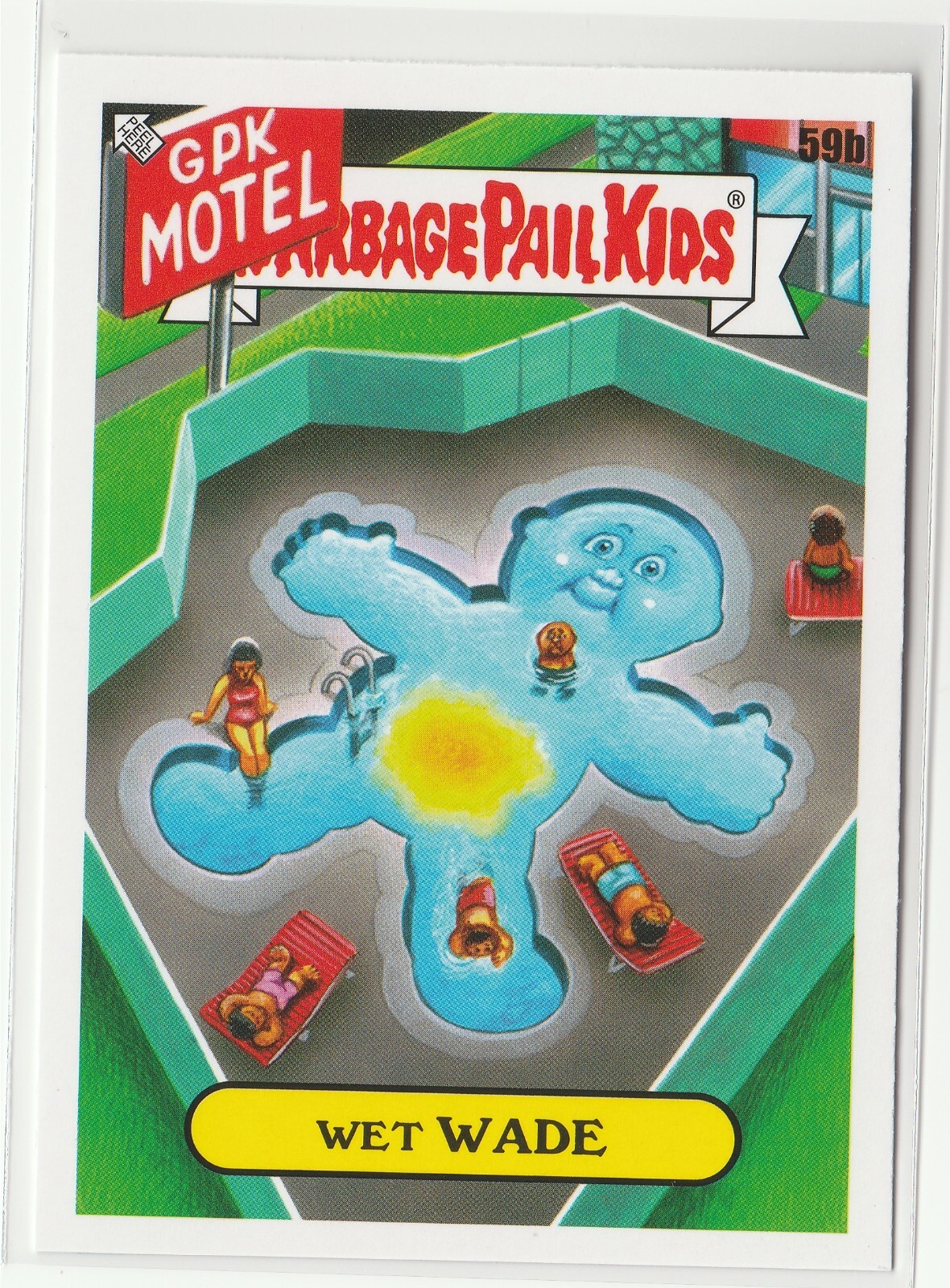 Wet Wade #59b Garbage Pail Kids GPK 2021 Vacation Series Card