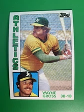 1984 Topps Wayne Gross #741 Oakland Athletics