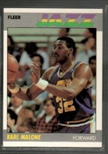 Karl Malone 1987-88 Fleer Utah Jazz Basketball Card #68
