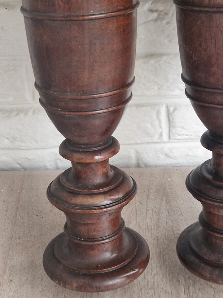 ANTIQUES PAIR OF COLUMNS - Image 3 of 4