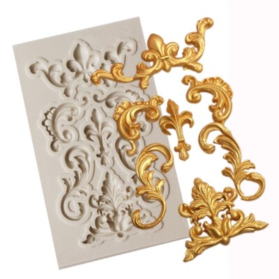Vintage Relief Grenze Silikonform Scroll Fondant Formen Kuchen Dekorieren T LN
