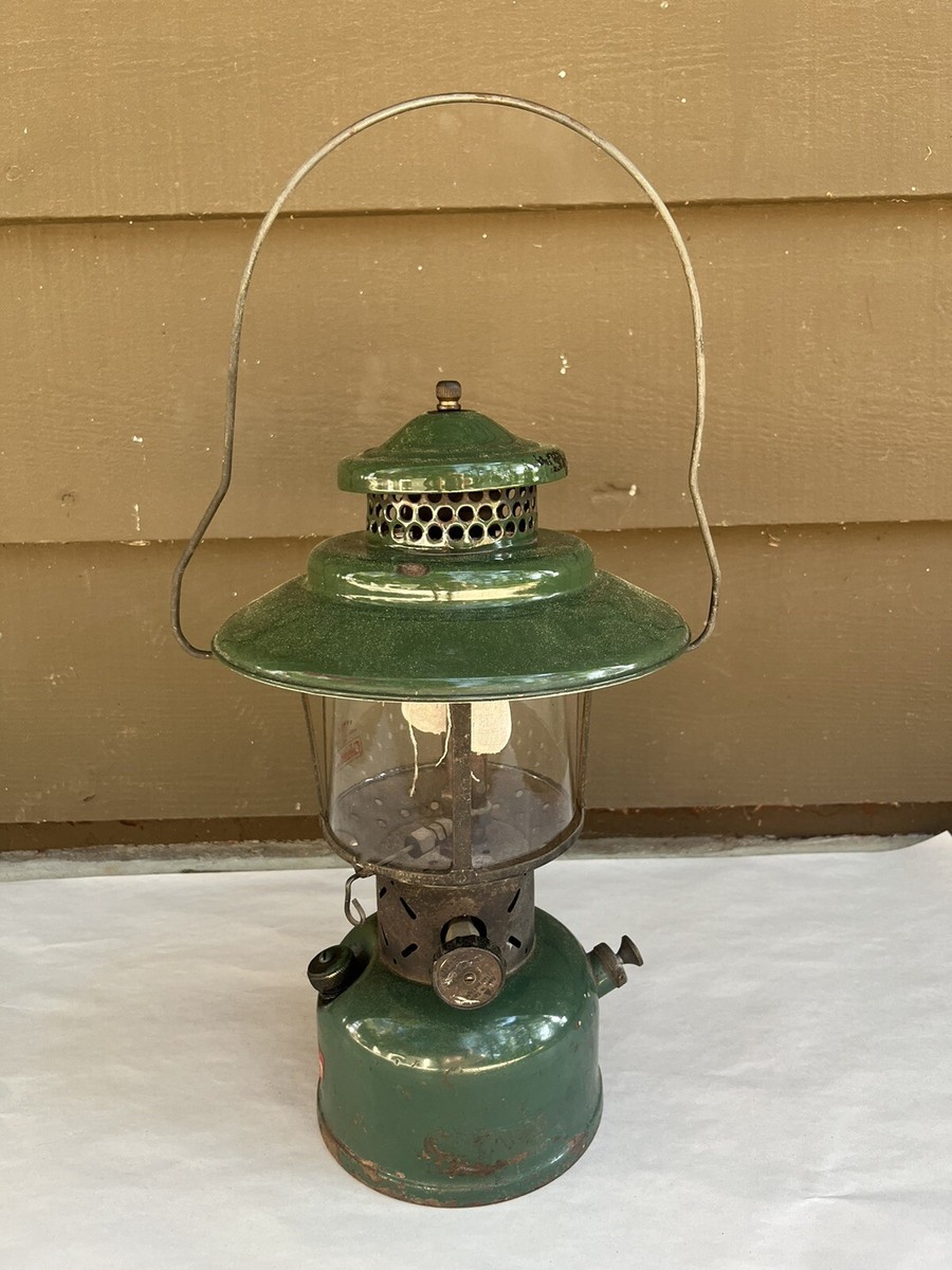 Vintage 1954 Coleman 228E Double Mantle Big Hat Lantern 1 54 Vintage 1954 Coleman 228E Double Mantle Big Hat Lantern 1 54