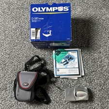 Olympus CAMEDIA D-580 Zoom 4.0MP Digital Camera - Silver With Cords Untested
