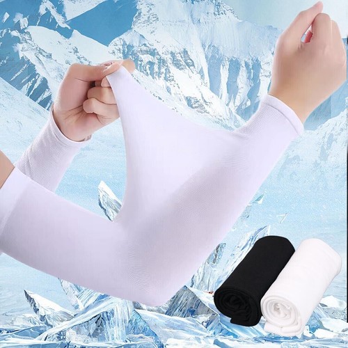 UK 3 Pairs Cooling Arm Sleeves Cover UV Sun Protection Outdoor Sports Men Women - Picture 2 of 16
