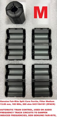 Lot of 5 Genuine Fair-Rite Split Core Ferrites 260 ohm 13.06mm 0431164181 MEDIUM