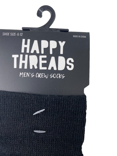 Calcetines Happy Threads Crew para hombre pizza cerveza refresco divertido fecha talla 10-13 2 pares - Imagen 3 de 8