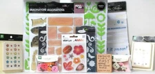 16 Piece Scrapbook Variety Bag Stamp Sticker Felt Shapes Brads & More $57 Value