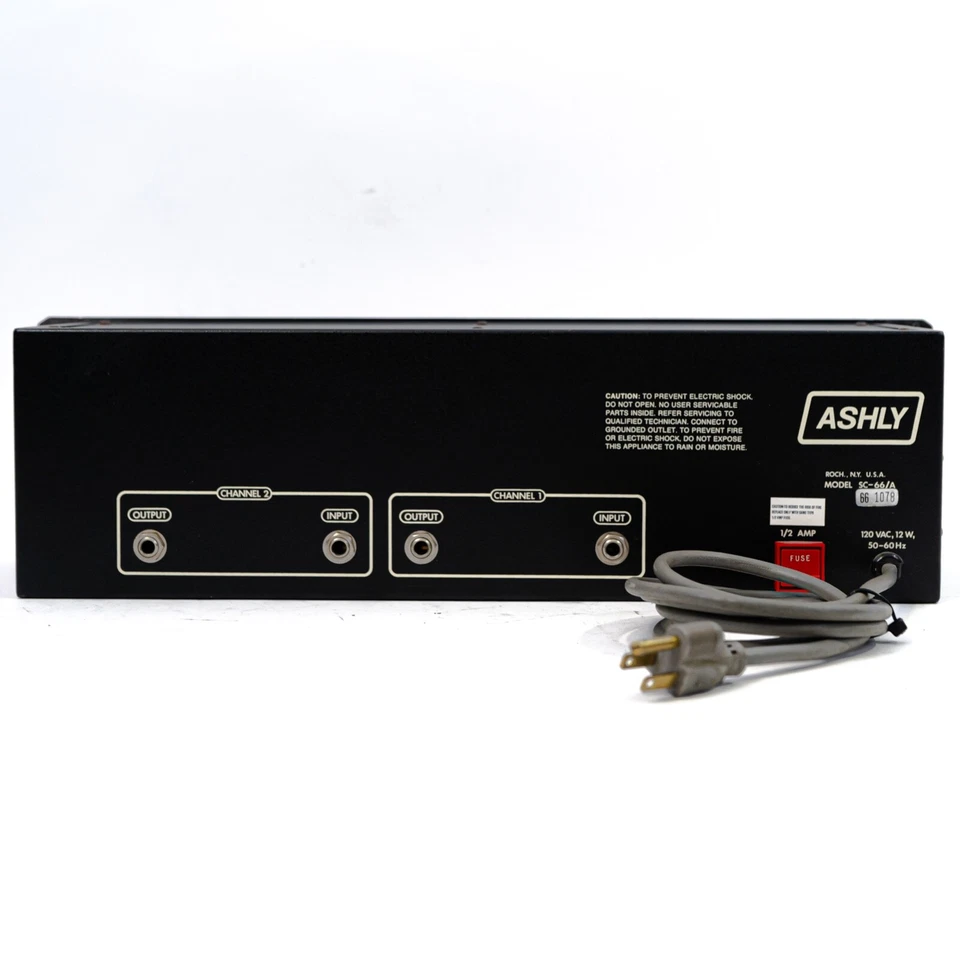 Ashly SC-66A SC-66 A Stereo 4-Band Parametric EQ Equalizer - Vintage - Image 4 of 4