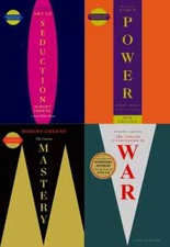 Robert Greene 4 Books Collection Set [CONCISE 48 Laws Power, Seduction, Mastery.