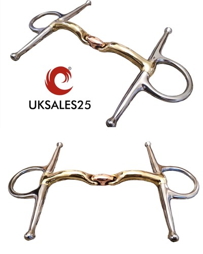 Volle Wange Trense Gebiss Schildkröte MP Kupfer Raute (UKSALES25®) *VERSAND AM SELBEN TAG* - Bild 1 von 3